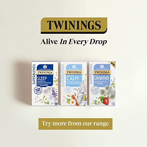 Twinings Superblends Sleep Tea - Spiced Apple & Vanilla Herbal Tea Infusion with Camomile & Passion Flower - 80 Biodegradable Tea Bags