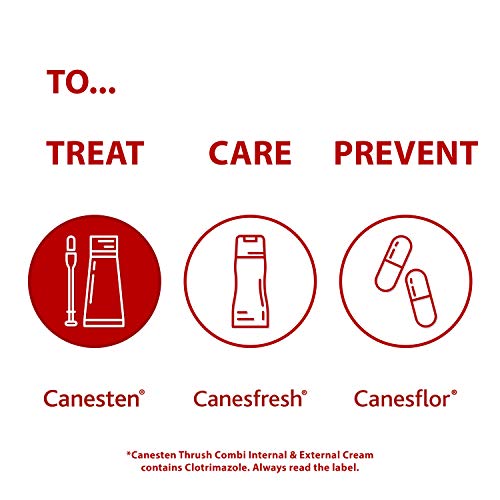 Canesten Thrush Combi Pessary & External Cream for Thrush Treatment   Clotrimazole   Two-Step Complete Relief Thrush Treatment