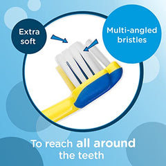 Aquafresh Toothbrush for Kids, Milk Teeth Toothbrush for Children 0-2 Years, Soft Bristles