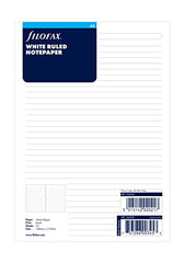 Filofax A5 Ruled Notepaper - White