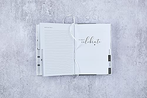 2019, Design By Violet Ultimate Wedding Planner, White, 5.8 inches X 8.3 inches, DBV-81-WPLAN (Pack of 2)