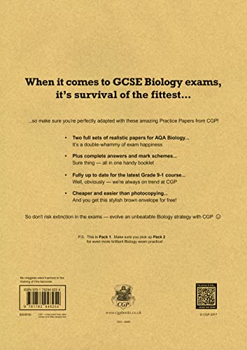 GCSE Biology AQA Practice Papers: Higher Pack 1: for the 2024 and 2025 exams (CGP AQA GCSE Biology)