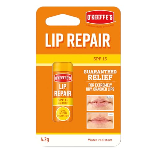 O'Keeffe's Lip Repair SPF15 Lip Balm 4.2g & Lip Repair Overnight 7g (Twin Pack)