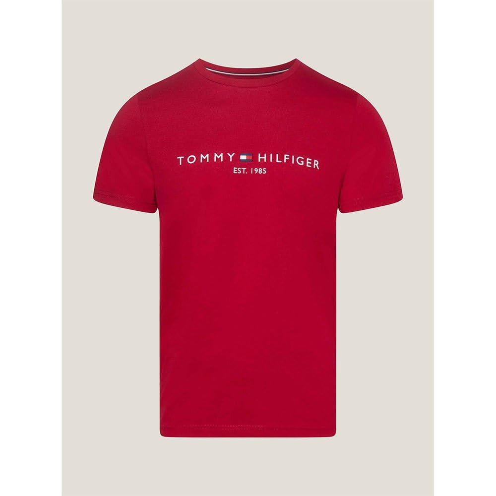 Tommy Hilfiger Men's Tommy Logo TEE MW0MW11797 S/S T-Shirts, Royal Berry, M