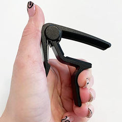 WINGO Guitar Capo for Acoustic and Electric Guitars with 5 Picks for Free, Black