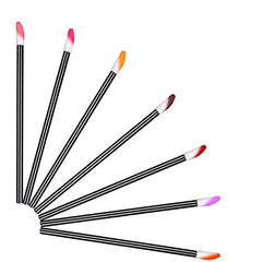 200 Pcs Disposable Lip Brushes Make Up Brush Lipstick Lip Gloss Wans Applicator Tool Makeup Beauty Tool Kits (Black)