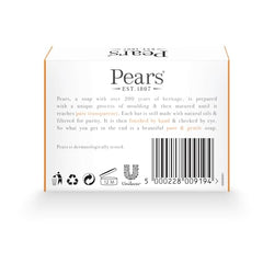 Pears Pure & Gentle Transparent Soap Bar with Natural Oils 125g (12 Pack)