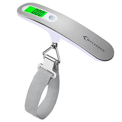 Luggage Scale MYCARBON Portable Digital Scale Electronic Suitcase Scale Hanging Scales Luggage Weighing Scale 110 Pound / 50 Killogram Capacity With Backlit With Tare Function Lightweigh for Travel