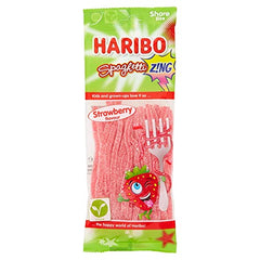 Strawberry Spaghetti Zing 140g Sweets Sharing Bag