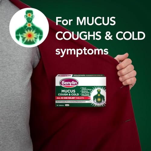 Benylin Mucus Cough & Cold All in One Tablets, 16 each