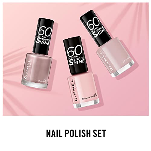 Rimmel 60 Seconds Super-Shine Nail Polish, All Nails On Deck, 8ml