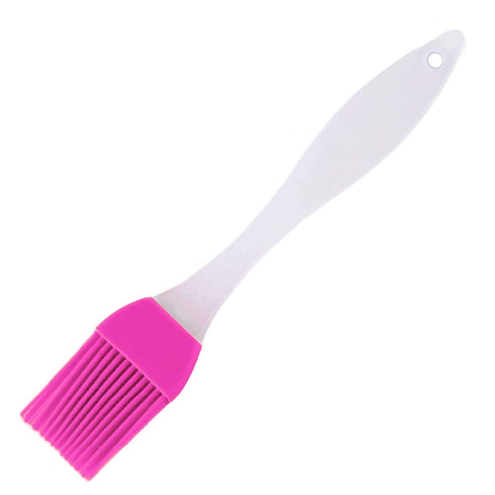 8 Inch Pastry Brush Silicone,Grill Brush Basting Pastry Cooking Brush,Heat Resistant Oil BBQ Flexible Red