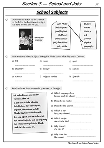 KS3 German Workbook with Answers: ideal for Years 7, 8 and 9