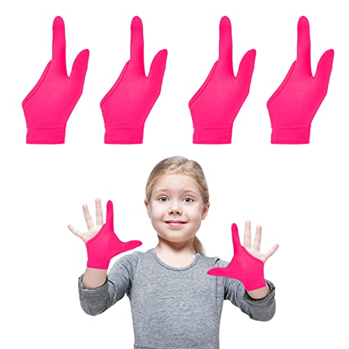 4 Pcs Thumb Sucking Guard Gloves，Kids Chewy Compression Glove，Kids Stop Thumb Sucking and Finger Biting for Ages 5-13 (Double Thumb Style)