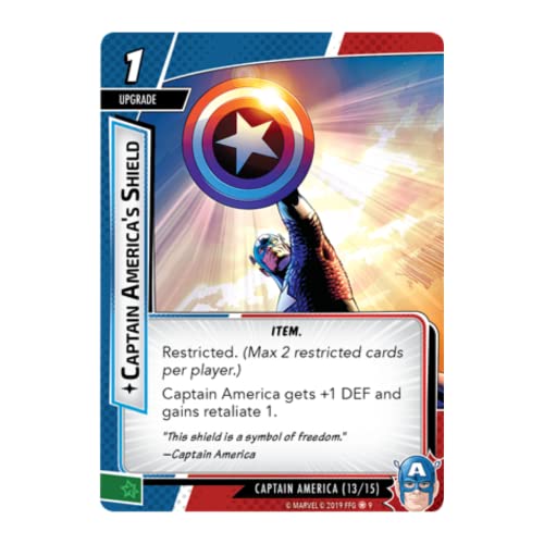 Fantasy Flight Games, Marvel Champions: Hero Pack: Captain America, Ages 14and, 1 to 4 Players, 90 Min Player Time, Multicoloured