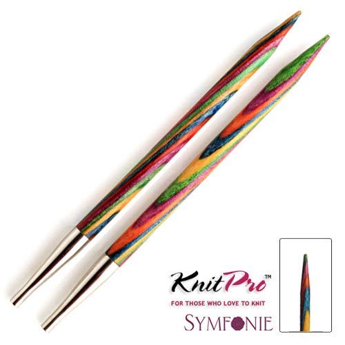 KnitPro KP20414 15 mm Symfonie Interchangeable Normal Circular Needles, Multi-Color