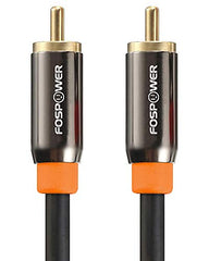 FosPower Digital Audio Coaxial Cable (0.9M/3FT), [24K Gold Plated] Single Coaxial Phono Cable for S/PDIF Digital Audio, Composite Video Cable, Home Theater, HDTV, Subwoofer, Hi-Fi Systems