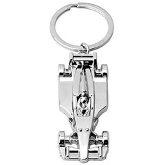 pengxiaomei Silver Racing Car Keyring, 1 Pcs Sport F1 Keyring Key Chain, Key Ring Accessory Formula 1 Gifts for Boy or Men