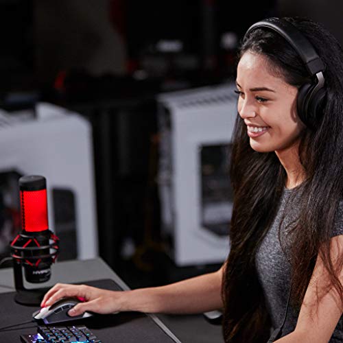 HyperX QuadCast – Standalone Microphone for streamers, content creators and gamers PC, PS4, and Mac, usb