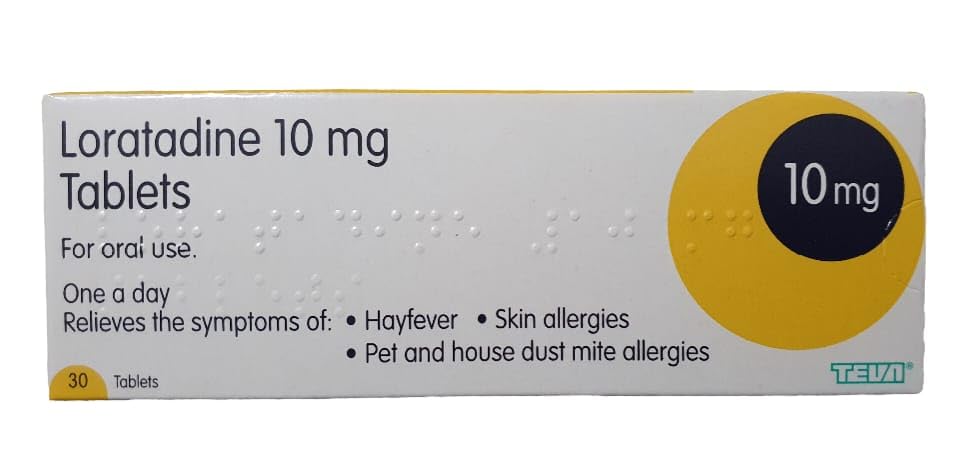 6 Months Supply Loratadine Hayfever & Allergy Relief 10mg Tablets (30x6) GSL