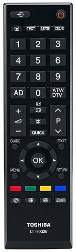 Toshiba CT-90326 LCD TV Remote Control 37AV615DB