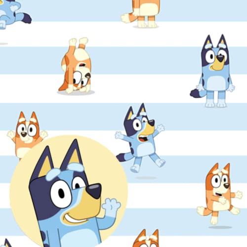 Danilo Promotions LTD BLW01 Bluey Wrapping Paper, Bluey Gift Wrapping, 2 Sheets 2 Tags Bluey