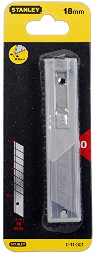 Stanley Snap Off Blades, 10 per Package, 18MM, 0 11 301