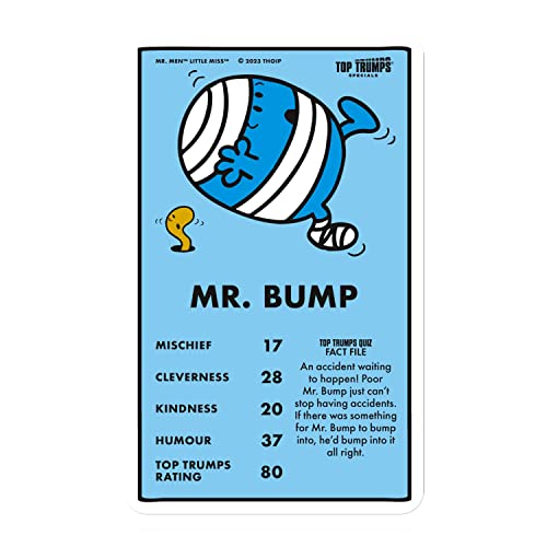 Top Trumps Mr Men and Little Miss Special Card Game, Play with of your favourite characters including Mr Bump, Little Miss Bossy, educational gift and toy for boys and girls aged 8 plus