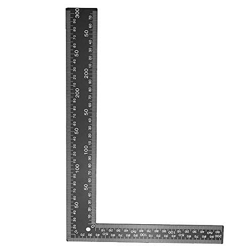 20 X 30CM STEEL TRI FRAMING SET SQUARE RIGHT ANGLE STRAIGHT EDGE L RULER 300MM S&S PRODUCTS