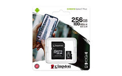 Kingston Canvas Select Plus microSD Card SDCS2/256 GB Class 10 (SD Adapter Included)