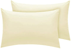 Egyptian Cotton 200 Thread Count Pillow Cases 2 Pack (Cream)