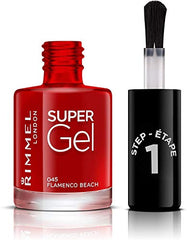 Rimmel London Super gel Nail Polish Beach Ready Collection, 045 Flamenco Beach