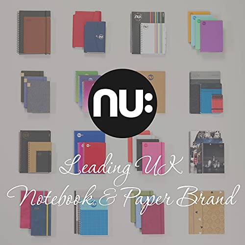 Nu Notebooks - Kraft Range - Black Wire Bound A4 Project Book - Stationery Notebooks - Professional Notepad - 160 Pages