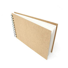 Artway Enviro Spiral Bound A5 Sketchbook - Landscape - 70 Sides (35 Sheets) of 100% Recycled 170gsm Cartridge Paper