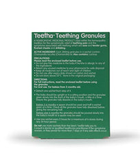 Teetha Baby Teething Granules, 24 Sachets, 3and Months, 6c Chamomilla, Homeopathic Relief for Soothing & Calming Teething Symptoms, System-Booster for Babies & Toddlers