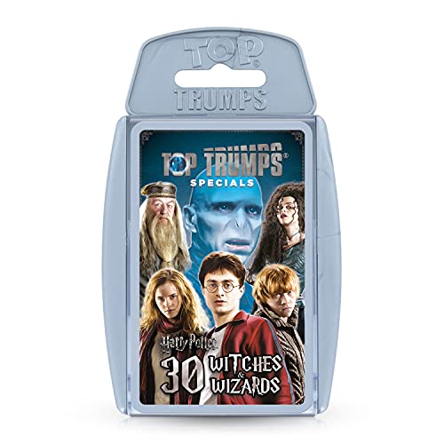 Top Trumps Harry Potter 30 Witches and Wizards Specials Card Game, play with Harry, Ron, Hermione, Dumbledore, Snape, Hagrid and Voldemort, Educational gifts and Toys for Boys and Girls Aged 6 plus