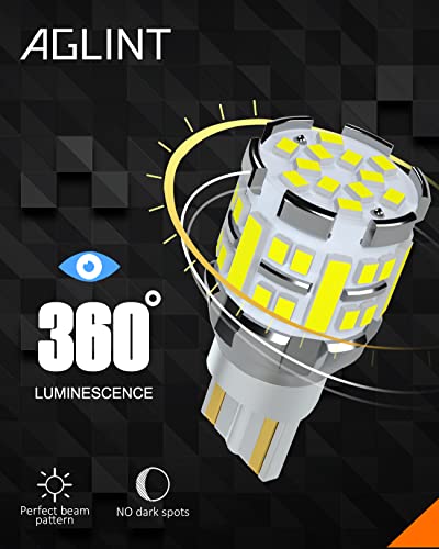 AGLINT W16W T15 LED Bulbs Reverse Lights CANBUS Error Free 921 912 955 902 Extremely Bright 42SMD 12V 24V for Car Back Up Reverse Light White 2Pcs