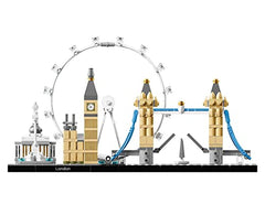 LEGO 21034 Architecture Skyline Model Building Set, London Eye, Big Ben, Tower Bridge Collection, Office Home Décor, Collectible Gift Idea