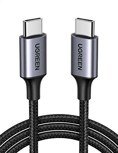 UGREEN USB C to USB C Charger Cable 60W USB C Cable Fast Charge Type C to C Data Lead Compatible with iPhone 15 Pro Max, Galaxy S24 S23 Ultra, Pixel 7, Huawei P60, MacBook Pro M3, iPad Air 5 (1M)