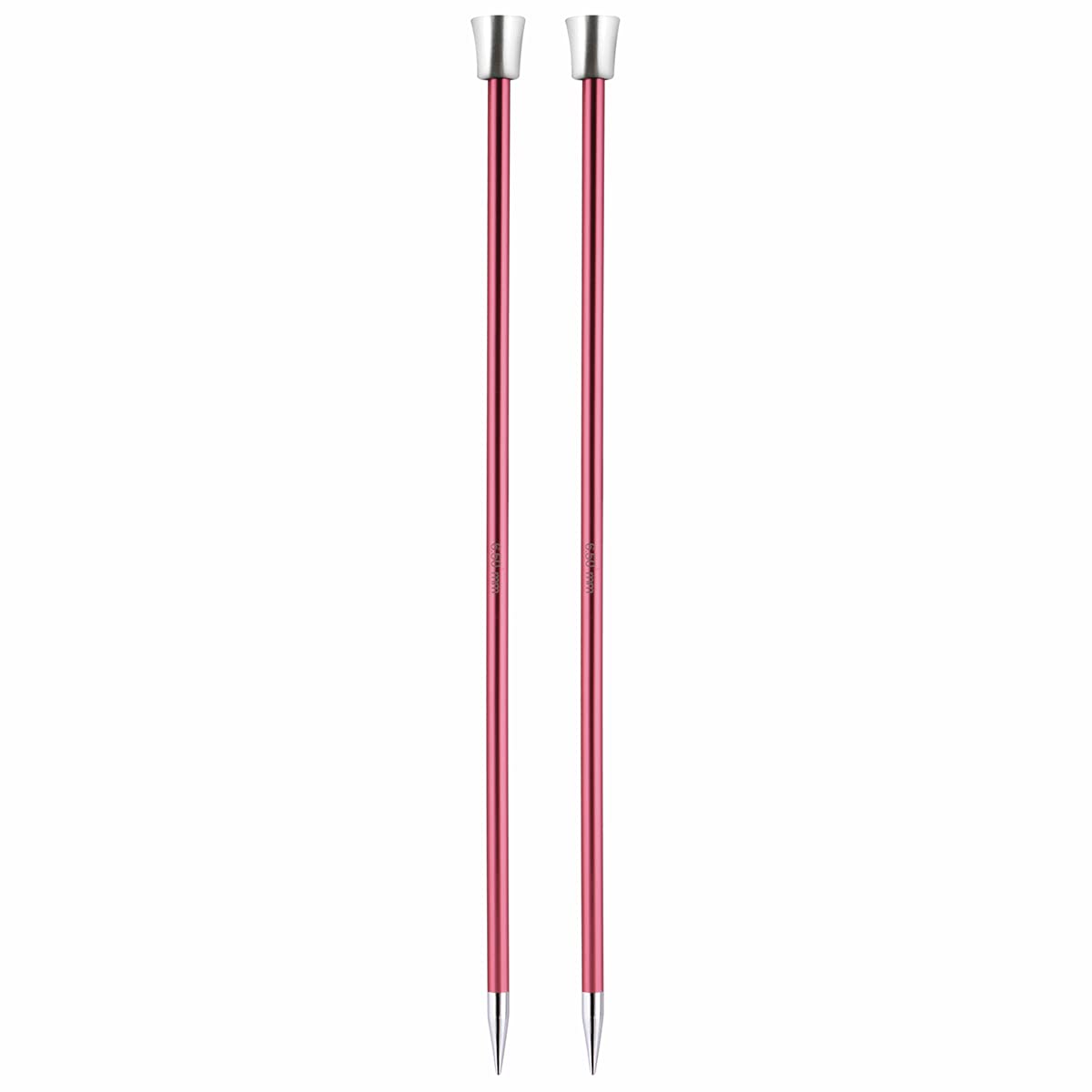 KnitPro KP47244 Zing: Knitting Pins: Single Ended: 25cm x 6.50mm, Aluminium, Multi-Colour