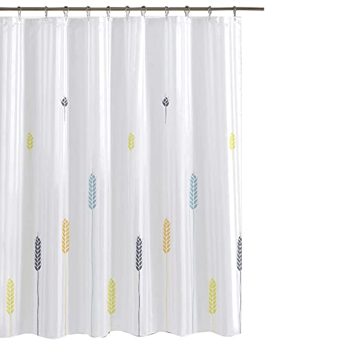 GONOVE Shower Curtain for Bathroom 280 x 200cm Mildew Resistant Waterproof Polyester Fabric Wheat Shower Curtain Liner Long Washable Bath Curtain with Hooks, Weighted Hem