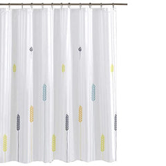 GONOVE Shower Curtain for Bathroom 280 x 200cm Mildew Resistant Waterproof Polyester Fabric Wheat Shower Curtain Liner Long Washable Bath Curtain with Hooks, Weighted Hem