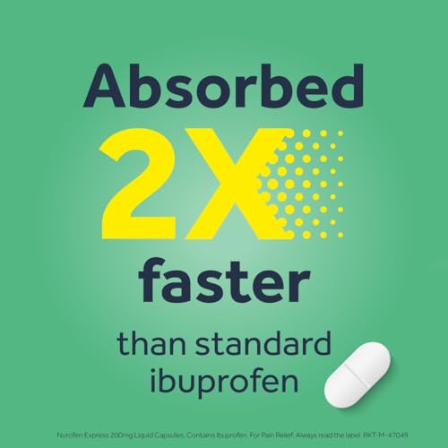 Nurofen Express Pain Relief Ibuprofen 200mg Liquid Caps 16s