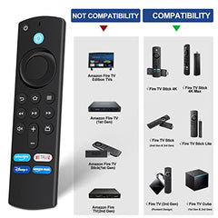 superpow Replacement Voice Remote (3rd Gen) Compatible with TV Stick 4K, TV Stick (2nd & 3rd Gen), TV Cube (1st & 2nd Gen),TV (3rd Gen),TV Stick Lite