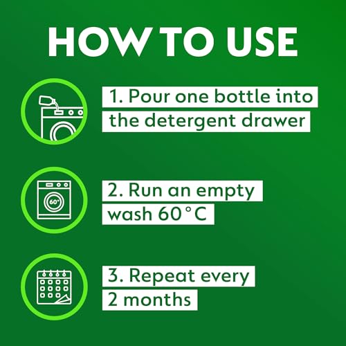 Dettol Washing Machine Cleaner 250ml, Laundry, Antibacterial, Deep Clean Washing Machine Removes Limescale, Odours & Dirt, Descales, Clean Washing Machine Drum, Seals, & Pipes, Original Fresh Scent