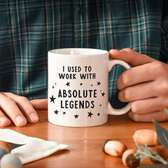 Manta Makes Work Leaving Gifts   I Used to Work with Absolute Legends Mug   Funny Work Gifts   Funny Work Colleague Gifts   Leaving Gifts for Colleagues   Colleague Leaving Gifts