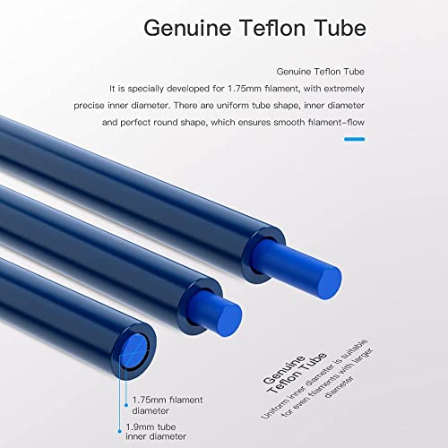 Creality Official Capricorn Tube Capricorn XS Bowden PTFE Tube 1M and Tube Cutter 3D Printer 1.75mm Filament with 4PCS Hot Bed Springs for Ender 3 Series/Ender 5 Series/CR 10 Series