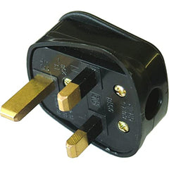 Faithfull FPPPLUG13R Black Plastic Plug 230V 13A