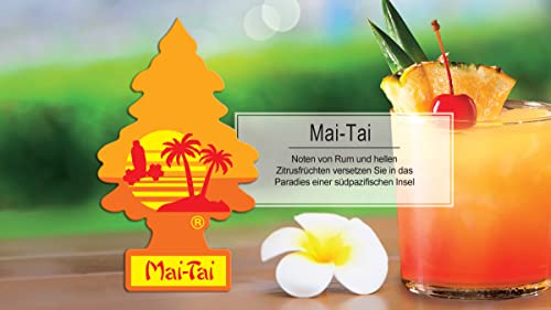 Little Trees Air Freshener Tree MTR0063 Mai Tai Fragrance For Car Home Boat Caravan - Single Pack