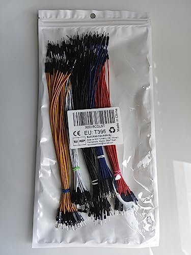 GTIWUNG 150PCS Breadboard Jumper Wires Male to Male 0.1'' Square Head, Multicolored Ribbon Cables, 24AWG 20CM Solderless Flexible Breadboard Jumper Wires Cables Line 1P to 1P for Arduino-like projects